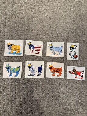 GOAT USA STICKER BUNDLE - set of 8!